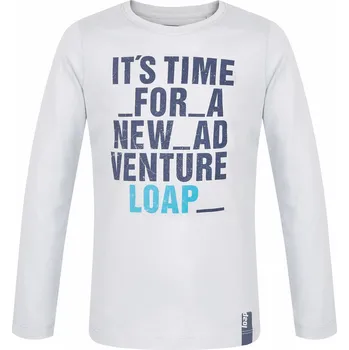 Chlapecké tričko Chlapecké tričko - LOAP Binus, šedá Barva: Šedá, Velikost: 110-116