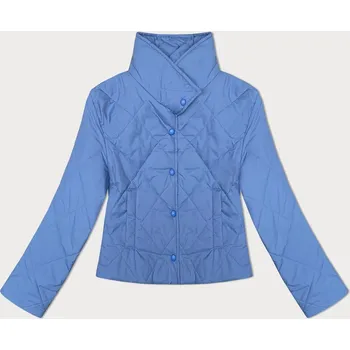 Dámská cargo bunda Modrá dámská prošívaná bunda se stojáčkem z Itálie MADE IN ITALY, odstíny modré uni velikost i392_23703-50