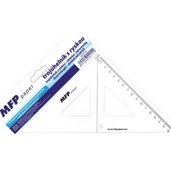 pravítka Pravítko trojúhelník 45 s ryskou 5310118