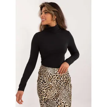 Dámský svetr Černý bavlněný rolák dámský Factory Price, odstíny černé XS (34) i392_24424-2