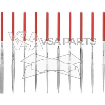 YATO Sada pilníků jehlových, 10 ks, 3 x 140 mm