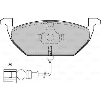 Brzdová destička VALEO Brzdové destičky 598332