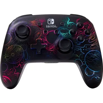 Herní ovladač PowerA Enhanced Wireless Controller for Nintendo Switch with Lumectra - Galactic Vortex