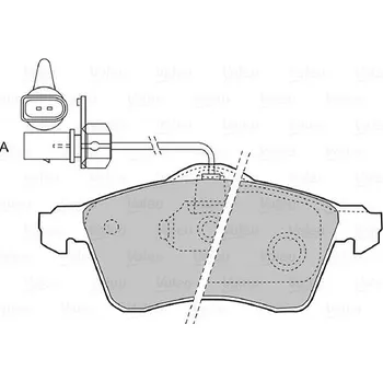 Brzdová destička VALEO Brzdové destičky 598676
