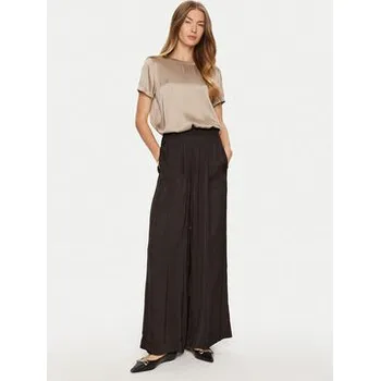 Dámské kalhoty ViCOLO Kalhoty z materiálu TS0806 Hnědá Relaxed Fit M