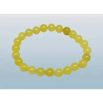 Náramek Jadeit světle zelený náramek 8mm