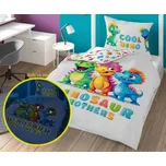 Povlečení Dinosaur Brothers svítící Bavlna, 140/200, 70/80 cm