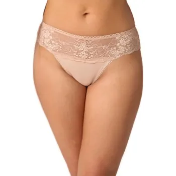 Kalhotky Dámské béžové krajkové kalhotky Babell, Béžová XL i41_9999952130_2:béžová_3:XL_