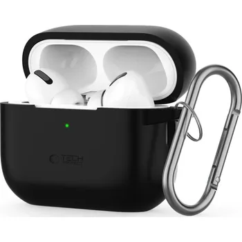 Příslušenství pro sluchátka POUZDRO TECH-PROTECT SILICONE HOOK APPLE AIRPODS PRO 1 / 2 BLACK