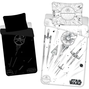 Povlečení Jerry Fabrics povlečení Star Wars "Death Star" svítící 140x200 70x90