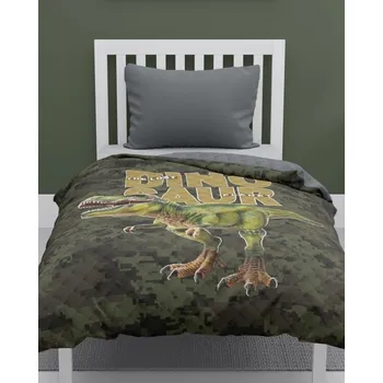 DETEXPOL Přehoz na postel Dinosaur Army Polyester, 170/210 cm