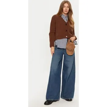 Dámský svetr Weekend Max Mara Kardigan Arad 2425346042 Hnědá Relaxed Fit XL