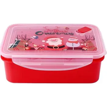 Dóza na potraviny TORO Dóza s ventilem 1,5 l Vánoční motiv