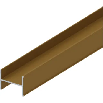 Stavební profil LAGUNA Dělící profil strukturovaná zlatá matná Délka profilu (m): 2,0