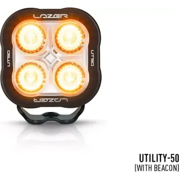 Přídavný světlomet LED pracovní světlo LAZER UTILITY-50, s funkcí majáku (strobo), 5000lm, 10-32V, ECE R10