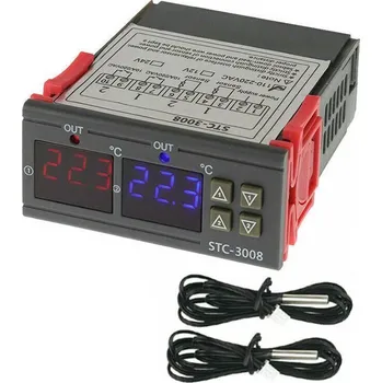 Termostat Duální digitální termostat -55°C~120°C 220V