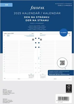 Náplň do diáře Filofax Náplň do diáře A5 denní 2025