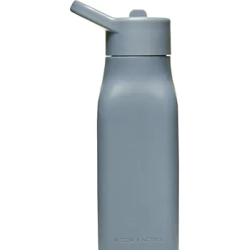 Láhev Neon Kactus dětská silikonová láhev 340 ml - modrá
