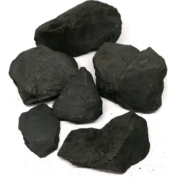 Šungit 300 g – přírodní drť v sáčku na přípravu šungitové vody (vel. kamenů 1-4 cm)