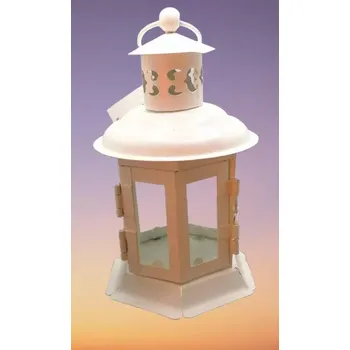 Lucerna Kovová lucerna na čajovou svíčku 15,5 cm