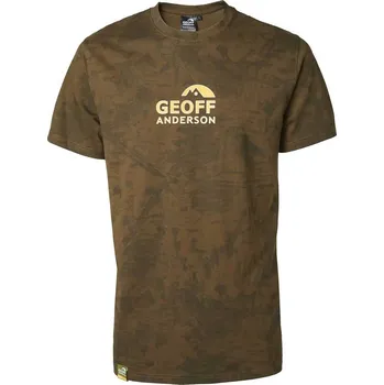 Pánské tričko Geoff Anderson tričko Organic Tee leaf, oranž. logo, vel. 4XL (Velmi pohodlné bavlněné tričko s krátkým rukávem.)