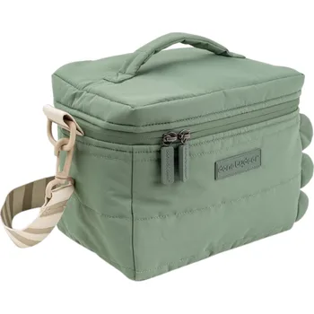 Svačinový box Zelená prošívaná termo taška Done by Deer Croco