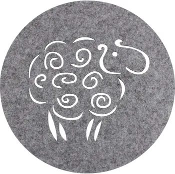 prostírání Prostírání BERÁNEK šedá Ø 38 cm Mybesthome