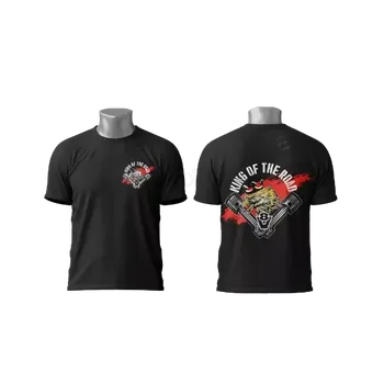 Pánské tričko Pánské trucker tričko King Of the Road- Černé XXL (Velikost XXL)