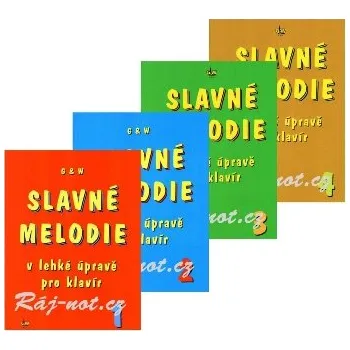 Slavné melodie - komplet 1. - 4. díl + CD