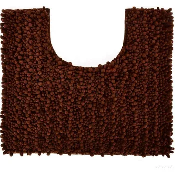 Koupelnová předložka SASANKA® | WC předložka | 50 × 45 cm | jemné 3D mikrovlákno | protiskluzová úprava | čokoládová