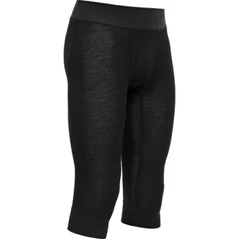 Cyklistické kalhoty Pánské kalhoty Devold Wool 3/4 Longs Man Caviar XL