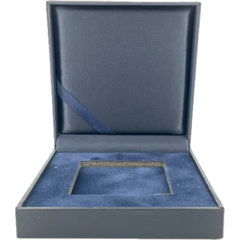 Dárková krabička Krabička na kapsli QUADRUM 16 - 41 mm modrá