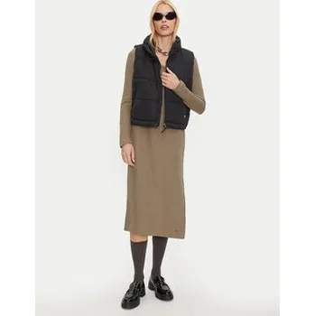 Dámské šaty Calvin Klein Jeans Úpletové šaty J20J224165 Béžová Slim Fit XXS