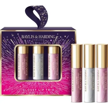 Pleťový krém Baylis & Harding Moonlight Fig Glossy Lip trio 3x2,5ml sada lesků na rty s vůní fíků