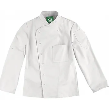 Gastro oděv CG Workwear Dámský kuchařský rondon s patenty a kapsou na hrudi Barva: šedá jemná, Velikost: 36 CGW03105