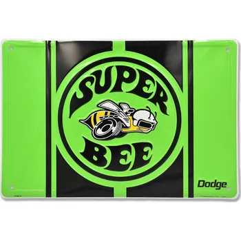 Plechová cedule Plechová cedule Dodge Super Bee Green 30 cm x 45 cm