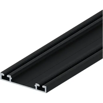 Nábytkové kování LAGUNA Dolní vedení Rama, dvojité, strukturovaná antracitová matná Délka profilu: 2,0 m