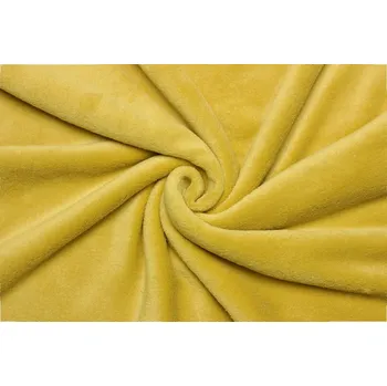 Coral fleece | WellSoft - Zlatá žlutá