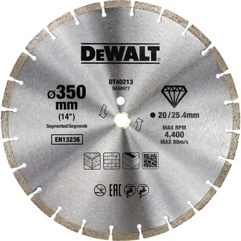 Řezný kotouč DeWALT DT40213 Diamantový kotouč Professional 350 x 25,4 mm free_store_pickup