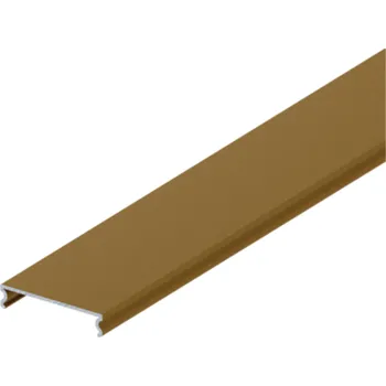 Nábytkové kování LAGUNA Krycí profil dolního vedení Rama, strukturovaná zlatá Délka profilu: 4,0 m