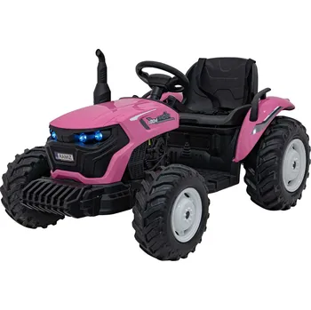 Dětské elektrovozidlo Traktor GROW 1804 | 200W | růžová EVA kola | 200W | Bluetooth | Indikátor nabíjení