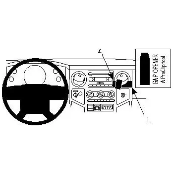 Brodit ProClip montážní konzole na palubní desku pro Ford F-Series 450 08-10, 854014