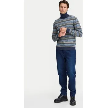 Dámský svetr Blend Rolák 20717856 Modrá Regular Fit S