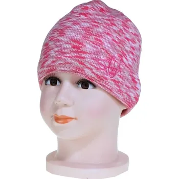 Čepice Dětská čepička PINGU Luky zimní - LZ doprodej BABY Acryl AC růžový melír