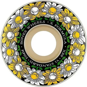 Kolečko na skateboard kolečka Bones Pushing Up Daisies X-Formula 99A V1 - White 52x32 mm