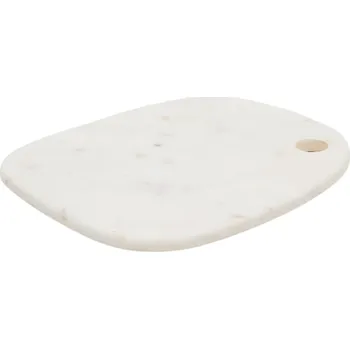 Kuchyňské prkénko Bílé mramorové servírovací prkénko Kave Home Odar 30 x 25 cm