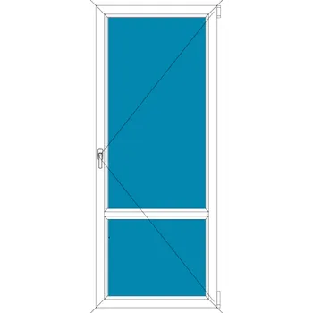 Okno Aluplast Balkónové dveře 70x210 | otevírací dělené | Ideal 8000 | Trojsklo BARVA PROFILU: Bílá - Bílá