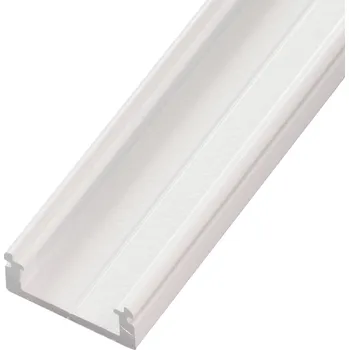 LED lišta T-led N8W bílý nástěnný hliníkový profil 19x8mm ALU přisazená lišta pro LED pásek Varianta profilu: 2m profil bez krytu 092208