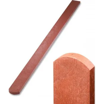 Plotovka Plotovka recyklát cihlová půlkulatá 21x78 mm x různé délky Délka v mm:: 1000 mm