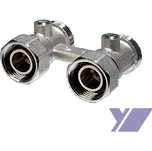 Lisovací H-ventil přímý COMISA, 3/4 x 3/4 mm